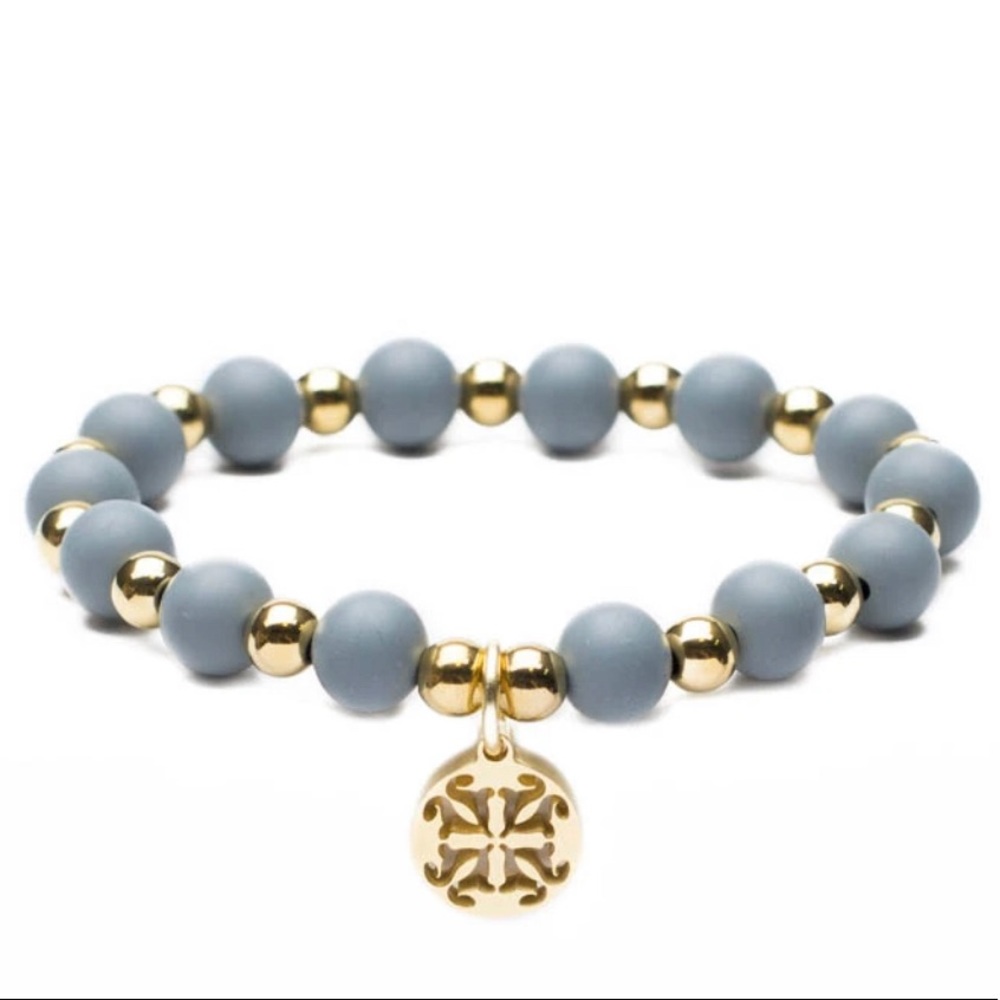 Rustic Cuff Erin Bracelet in White
